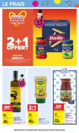 Catalogue Carrefour page 50: TERRA DELYSSA Huile d'Olive Vierge Extra €4,47, Barilla Penne Rigate €2,49