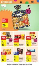 Catalogue Carrefour page 53: Nestlé Ricoré €2,47, EAT NATURAL Barre de céréales €2,37