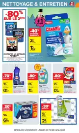 Catalogue Carrefour page 58: SUN Liquide de rinçage €4,22, X-TRA Lessive liquide €1,61