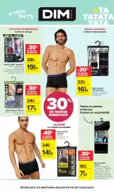 Catalogue Carrefour page 73: DIM Boxers homme "powerfull" €19,94, DIM Boxers homme €17,14
