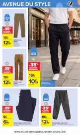 Catalogue Carrefour page 77: Tex Pantalon jogger molleton homme €6,49, Pantalon jogger cargo homme €12,99