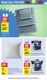 Catalogue Carrefour page 78: Tex HOME Taie d'oreiller 65 x 65 cm "Satin 80" €4,99