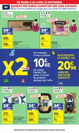 Catalogue Carrefour page 8: ESPUNA Jambon Espagnol €39,53, JEAN LARNAUDIE Magret de canard cru €7,23