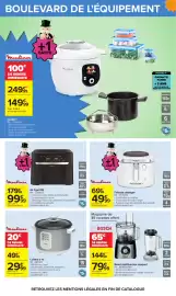 Catalogue Carrefour page 85: Moulinex Air fryer XXL €99,99, BOSCH Robot multifonction compact €79,99