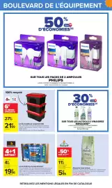 Catalogue Carrefour page 89: Flamett' Allume feu laine de bois €5,99, Sundis Lot de 3 malles de rangement 40L €21,99
