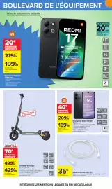 Catalogue Carrefour page 95: Apple câble USB-USB-C 2m €35,00, Redmi Smartphone 15C €169,99