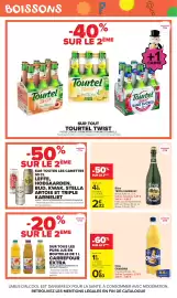 Catalogue Carrefour Market page 13: Tripel Karmeliet €4,65, ORANGINA Soda €0,80