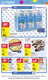 Catalogue Carrefour Market page 6: L'Ortolan MILLERET €1,24, Nestlé Le Viennois Mousse €0,87