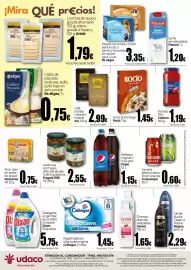 Folleto UDACO Página 2: Pepsi refresco original o max zero €1,15, Colhogar papel higiénico ultra suave original €1,45
