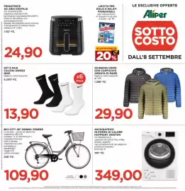 Volantino Alì Supermercati Pagina 11: Bici city donna venere €109,90, Giubbino uomo con cappuccio Armata di mare €29,90
