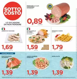 Volantino Alì Supermercati Pagina 4: Petto di pollo al forno €1,59, Spiedoni di surimi gratinati €1,79