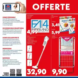 Volantino MEGA Pagina 6: Giotto pastelli €3,49, Midea Aspirapolvere MCS2045 €32,90