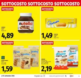 Volantino Emi Supermercati Pagina 3: Kinder Brioss classiche, latte e cacao €2,19, Mulino Bianco Flauti €1,59