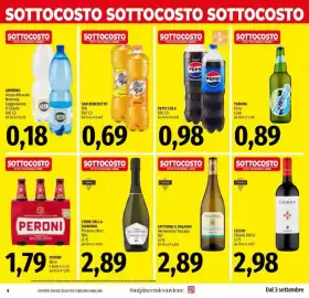Volantino Emi Supermercati Pagina 4: Pepsi Cola €0,98, San Benedetto Thè €0,69