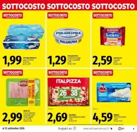 Volantino Emi Supermercati Pagina 5: Italpizza Pizza Margherita €2,69, Findus filetti di merluzzo €4,59
