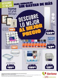 Folleto Soriana Mercado Página 20: Contenedor con tapa €9.900,00, Home style design juego de 5 cajas organizadoras €199,00