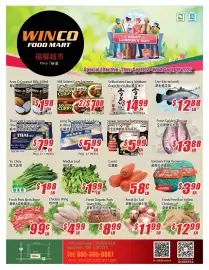 WinCo Food Mart flyer week 36 Page 1: Long Ba Seasoned Sea Bass €5,99, Sekka Extra Fancy Medium Grain Rice €14,99