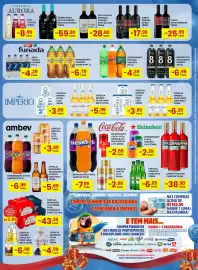 Catálogo Rede Econômica de Supermercados Página 5: Cerveja amstel lata €2,99, Vinho sangue de boi €17,99