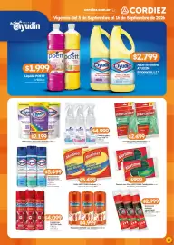 Folleto Cordiez Página 3: Mortimer paños multiuso €3.499,00, Ayudín agua lavandina €2.799,00