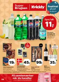 SuperBrugsen tilbudsavis uge 36 Side 1: Thise økologisk vesterhavsost €45,00, Coop Italiana pizza €19,00