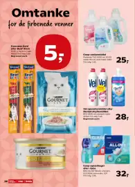 SuperBrugsen tilbudsavis uge 36 Side 37: Vel opvaskemiddel eller Dunlet skyllemiddel €28,00, Coop vaskemiddel €25,00
