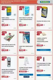 Praktiker akciós újság Oldal 11: Ceresit csemperagasztó €7.599,00, Praktibau kézi vakolat €1.799,00