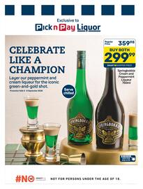 Pick n Pay catalogue Page 2: Springbokkie cream and peppermint liqueur €299,99