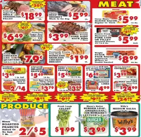 Foodland weekly ad week 36 Page 2: Choice beef brisket €5,99, Willy's medium salsa €3,99