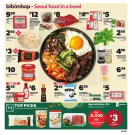 Loblaws flyer week 36 Page 7: Rooster kimchi €10,00, Sempio hot pepper paste €5,49