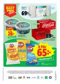 Stora Coop reklamblad vecka 37 Sida 14: Salladsräkor i lake, Medlemspris, Snacks, Medlemspris