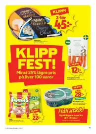 Stora Coop reklamblad vecka 37 Sida 15: Dessertost €45,00, Ekologiska morötter €12,00