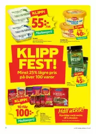 Stora Coop reklamblad vecka 37 Sida 2: Pesto, Medlemspris, Tex-Mex, Medlemspris