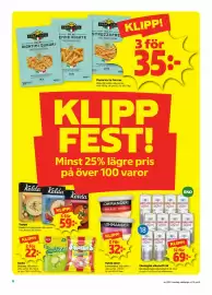 Stora Coop reklamblad vecka 37 Sida 6: Soppa €59,00, Ekologisk alkoholfri öl €69,00