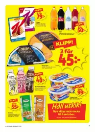 Stora Coop reklamblad vecka 37 Sida 7: Flingor €79,00, Proteinmilkshake €40,00
