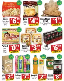 Iqbal Foods flyer week 36 Page 5: Barbican Raspberry Drink €7,99, Deep Frozen Naan Tandoori €6,99
