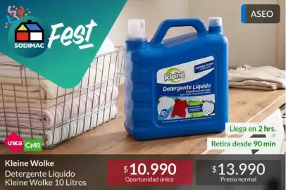 Catálogo Constructor Sodimac Página 11: Detergente liquido klcine €10.990,00