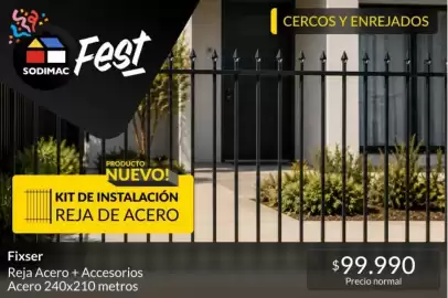 Catálogo Constructor Sodimac Página 9: Reja acero + accesorios €99.990,00