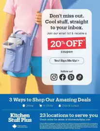 Kitchen Stuff Plus flyer Page 16