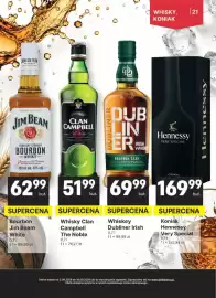 Delikatesy Centrum gazetka Strona 21: Whiskey Dubliner Irish €69,99, Bourbon Jim Beam White €62,99