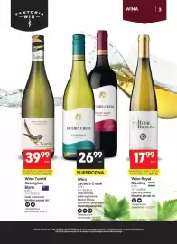 Delikatesy Centrum gazetka Strona 3: Wino Jacob’s Creek €26,99, Wino Tomtit Sauvignon Blanc €39,99