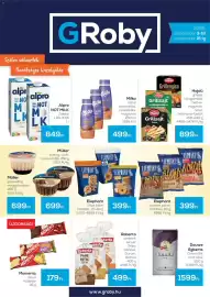 GRoby akciós újság Oldal 1: Milka tejital €499,00, Alpro not milk €849,00