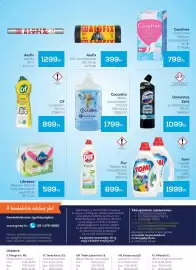 GRoby akciós újság Oldal 4: Tomi mosógél €1.999,00, Domestos zéró wc vízkőoldó gél €1.099,00