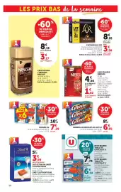 Catalogue Super U page 14: LU Granola €6,05, NESCAFE LATTE €1,82