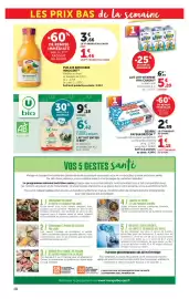 Catalogue Super U page 18: Paysan Breton Beurre Doux €2,89, Viva Candia Lait UHT Vitamine €5,20