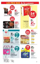 Catalogue Super U page 19: Marie Crousti Moelleuse Extrême €6,99, SOURCE EDELWEISS U €3,98