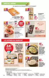 Catalogue Super U page 22: PIERRE CLOT PIZZA FROMAGE OU QUICHE LORRAINE €5,99, GALIBIER SAUCISSON SEC €2,39