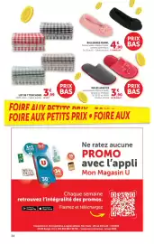 Catalogue Super U page 34: BALLERINES FEMME €4,90, MULES ADULTES €3,90