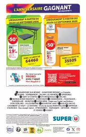 Catalogue Super U page 36: U Maison OREILLER "NUAGE" €5,95, TABLE PLIANTE €19,99