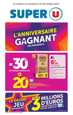 Super U (valable jusqu'au 20-09)