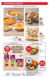 Catalogue U Express page 10: MACARONS €4,59, TARTE €6,99